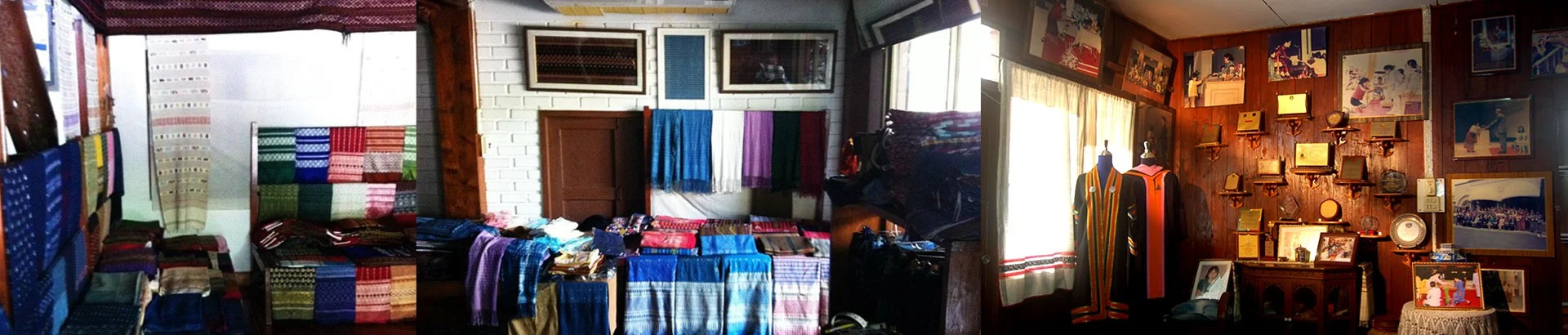 ศูนย์เรียนรู้ผ้าจกเมืองลอง และการย้อมผ้าสีครามธรรมชาติ